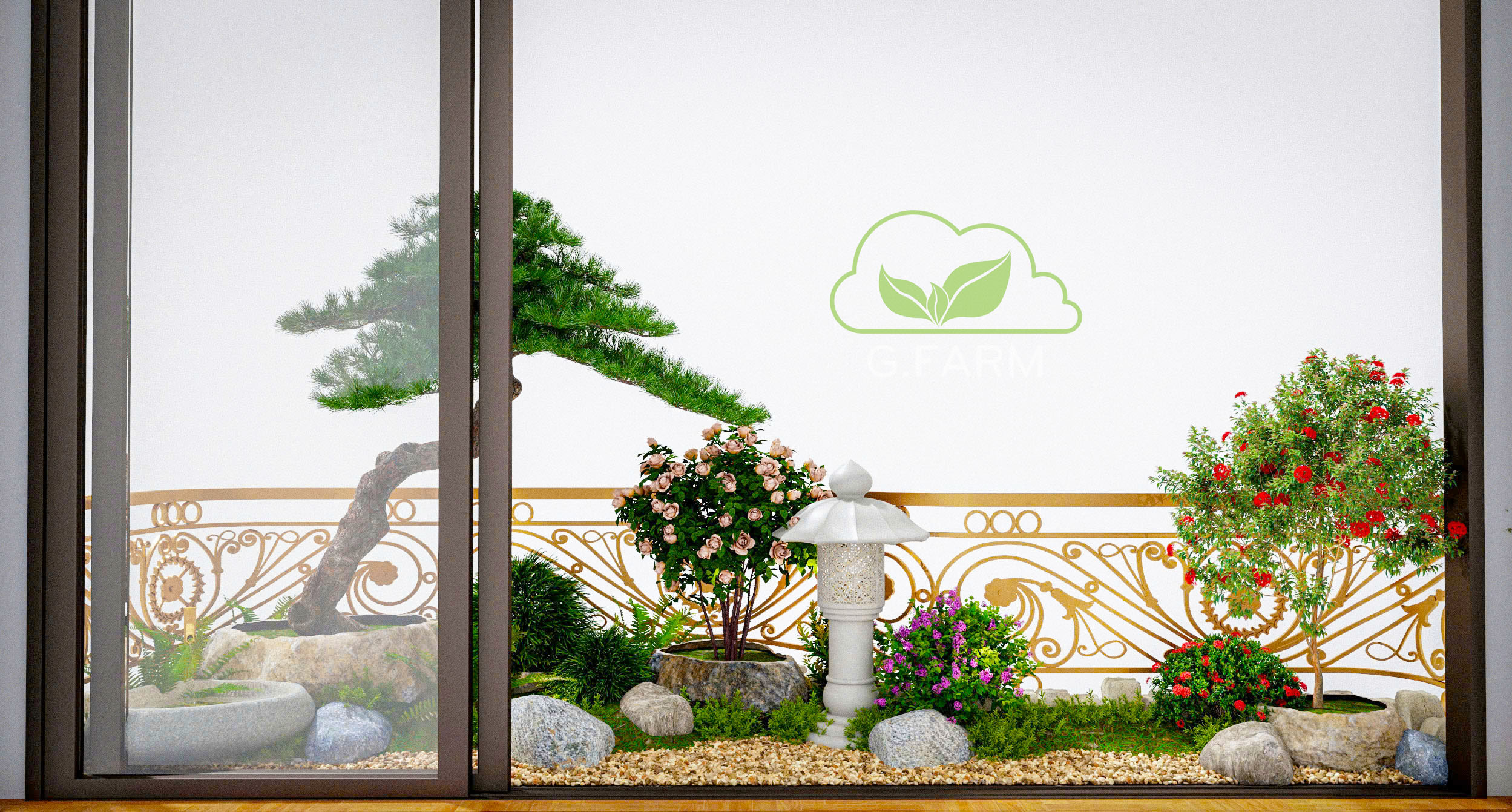 Thiết kế tiểu cảnh ban công vườn nhật đẹp 